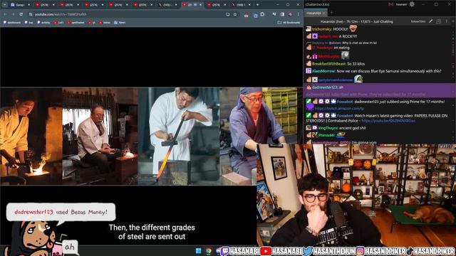 How the Most Expensive Swords in the World Are Made | Hasanabi Reacts to Veritasium смотреть онлайн