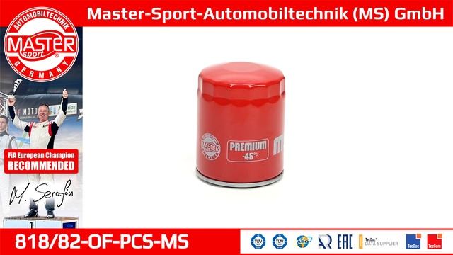 818/82-OF-PCS-MS | OIL FILTER | Master-Sport-Automobiltechnik (MS) GmbH смотреть онлайн