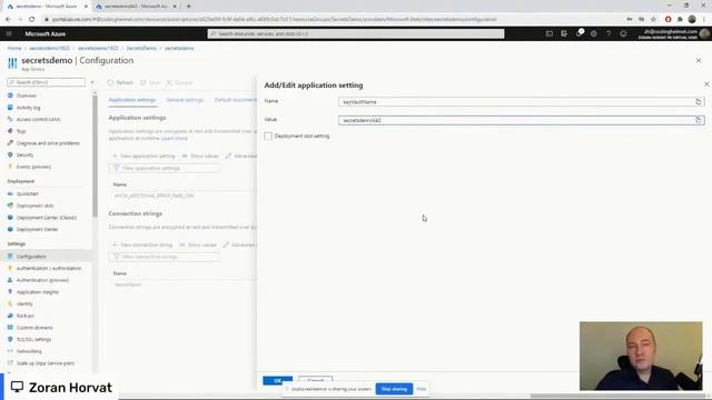 Zoran Horvat / Keeping Secrets in Azure for NET Developers смотреть онлайн