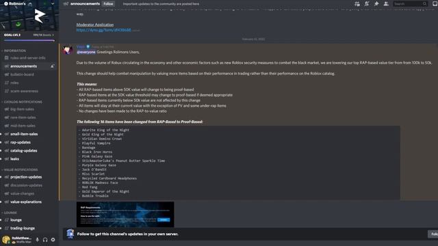 Rolimons Made a HUGE Change to Roblox Trading! смотреть онлайн