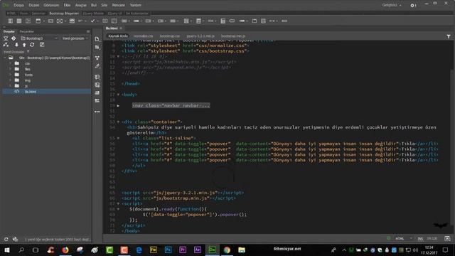 BS Ders 47 Popover Kullanımı смотреть онлайн