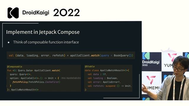 DroidKaigi 2022 - Jetpack Composeの状態管理とAPIコール - React Hooksに習う、Apollo + Jetpack Compose|mayamito JA смотреть онлайн