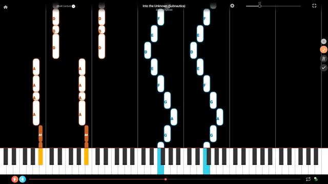 Into the Unknown from Subnautica Slow Piano Tutorial смотреть онлайн