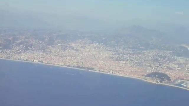 Takeoff from Nice Airport (NCE) A-319. Flyover Nice and Monaco смотреть онлайн