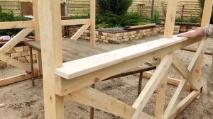 ?БЕСЕДКА своими руками?#ландшафтныйдизайн #деревяннаябеседка#своимируками#житьвдеревне