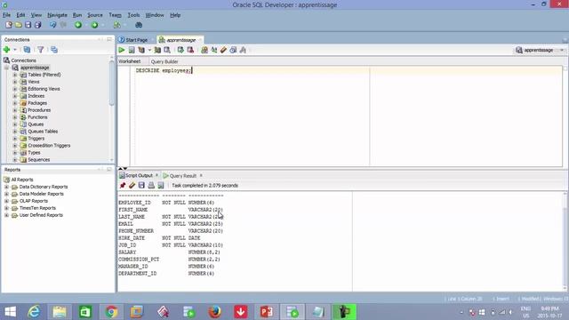 Administration de base de données Oracle - 13 - DESCRIBE et NULL смотреть онлайн