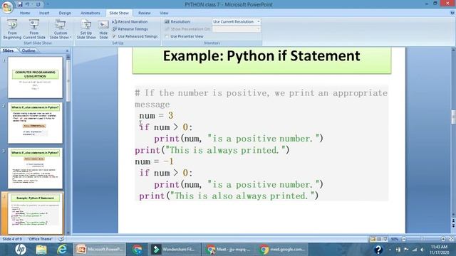 python class 7| Explanation of if and else statements in python with example смотреть онлайн