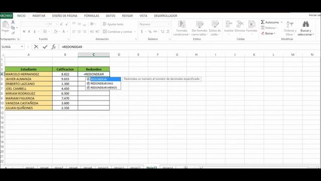 ?Como REDONDEAR numeros DECIMALES a ENTEROS en EXCEL смотреть онлайн