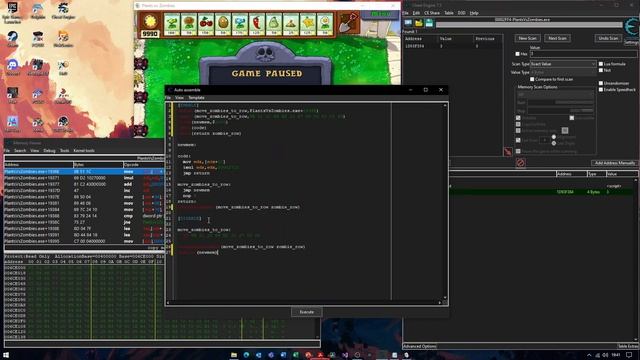 [Plants vs. Zombies] Cheat Engine Tutorial - Move Zombies to a Specific Row смотреть онлайн