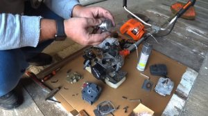 Замена поршневой на мотокосе