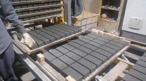 Производство вибропрессованной тротуарной плитки - Брусчатки