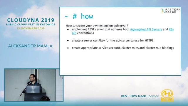 Aleksander Mamla - Kubernetes on steroids: API extensions смотреть онлайн