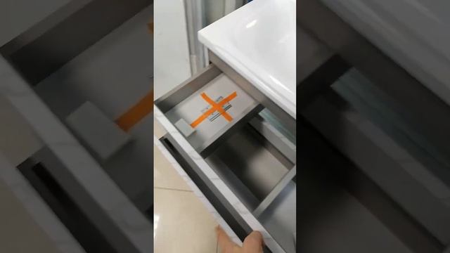 тумба с раковиной ТКФ светлый мрамор 75 см смотреть онлайн