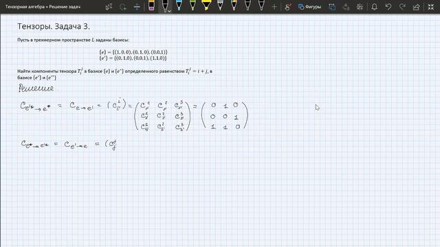 Тензоры  Введение в решение задач