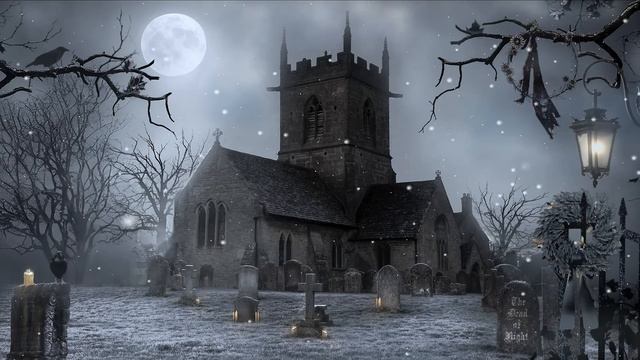 Gothic Winter Ambience ❄️🖤🕯️ | The Forgotten Church | Winter Sounds & ASMR