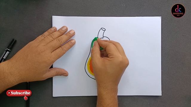papaya drawing || beginners drawing || Drawing Key смотреть онлайн
