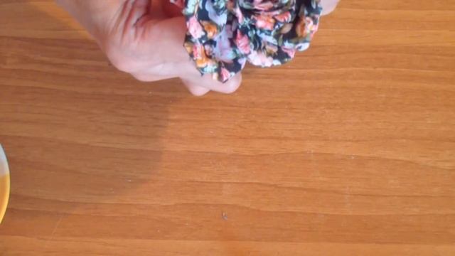 Роза из поплина с цветочным принтом. Часть 2