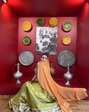 Парная лезгинка и показ дефиле народных костюмов южного Дагестана.