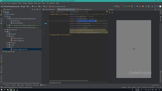Clickable widget in Android using Android Studio - Kotlin смотреть онлайн