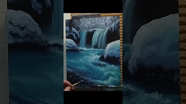 Водопад акрилом #шортсы #шортс #art #shorts смотреть онлайн