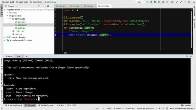 Advanced Python command line application with subcommands using Click смотреть онлайн