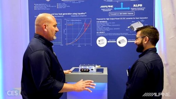 Alpine | CES 2019 | Alps + Alpine Bidirectional DC-DC Converter for 48V/12V Concept