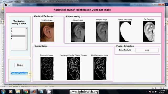 Automated Human Identification Using Ear Imaging | Matlab Final Year Image Processing Project смотреть онлайн