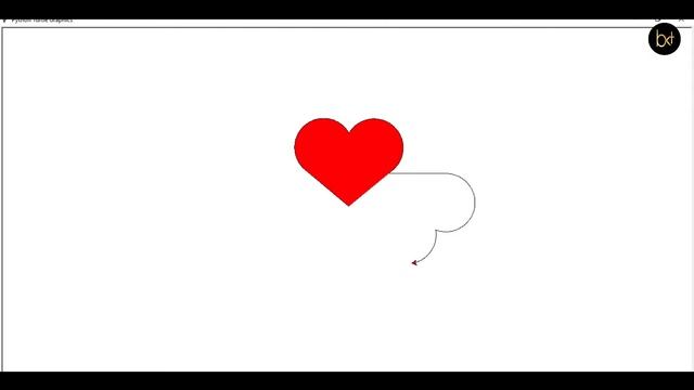 Python Turtle - Draw Love Heart in Python Turtle Graphics | Love Heart By #BKTutorial смотреть онлайн