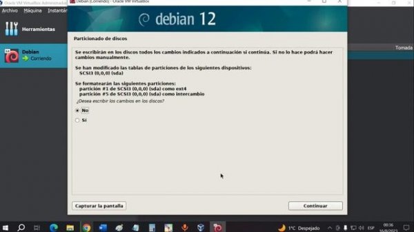INSTALACION DEBIAN 12 - VIRTUALBOX