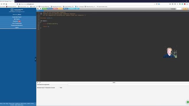OnlineGDB смотреть онлайн