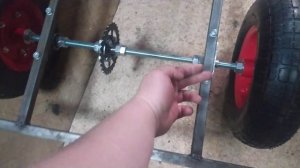 Самодельная ось с подшипниками и крепление звëздочки для картинга ч.3