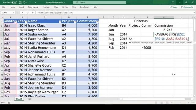 How to Use Averageif & Averageifs Function In Microsoft Excel смотреть онлайн
