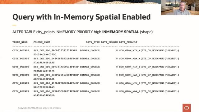 DBIM21c In-Memory Spatial Tables and Full Text Columns смотреть онлайн
