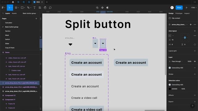 Split button | Learn Figma for Beginners смотреть онлайн