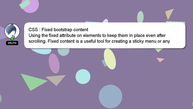 CSS : Fixed bootstrap content смотреть онлайн