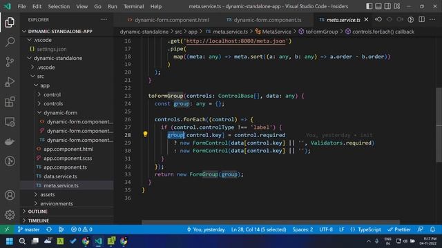 How to create Dynamic forms using Standalone components in Angular 14 смотреть онлайн