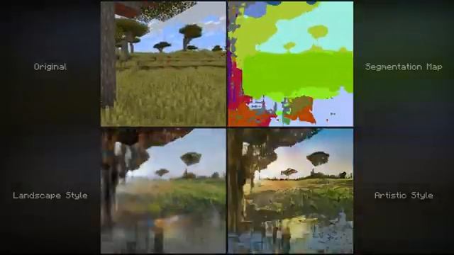 Minecraft through GauGAN смотреть онлайн