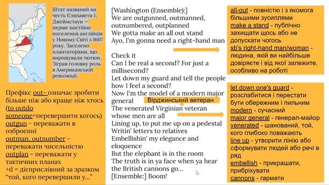 Learn English with "Hamilton" #8 "Right Hand Man" / Англійська за мюзиклом "Hamilton" смотреть онлайн