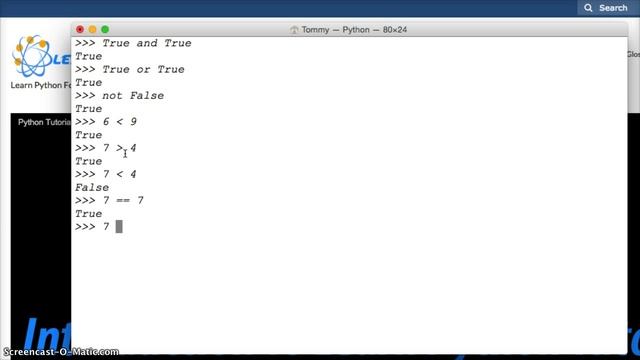 Python Tutorial: Booleans in Python - Python Numbers #37 смотреть онлайн