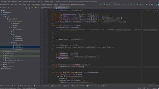 07. WebRTC Client (part two) - Android Share Screen using WebRTC and Kotlin смотреть онлайн