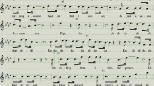 Instrumental Karaoke - Lemon Tree by Fool's Garden With Music Score - Karaoke for Musicians