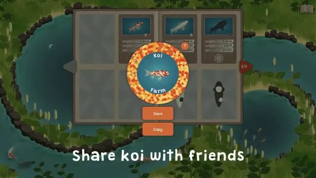 Создавайте красивых рыбок Кои в игре Koi Farm! смотреть онлайн