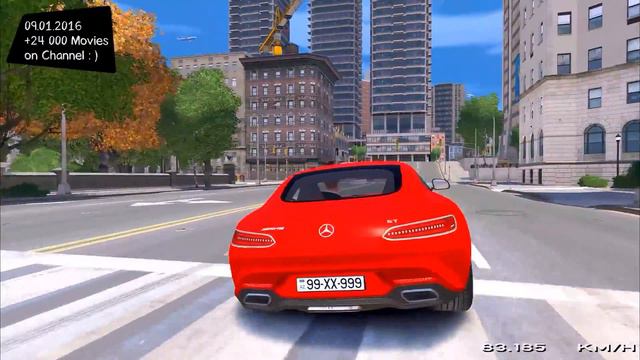 Mercedes Benz AMG GT 2016 Baku version - GTA IV MOD ENB | 2.7K / 1440p ! _REVIEW смотреть онлайн