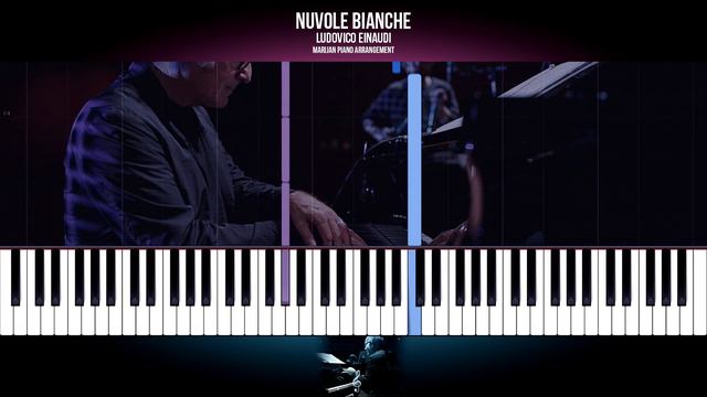 Ludovico Einaudi - Nuvole Bianche | How To Play SLOW EASY Piano Tutorial + Sheets смотреть онлайн