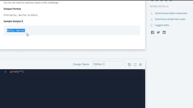 #1: Say"Hello,World!" With Python | Hackerrank Python Solution | English Explanation смотреть онлайн