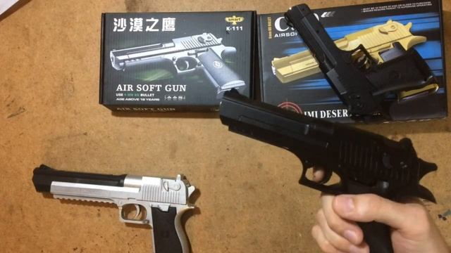 Обзор, разбор и сравнение пистолетов Desert Eagle C.20 и K-111. Review of 2 airsoft Desert Eagles. смотреть онлайн