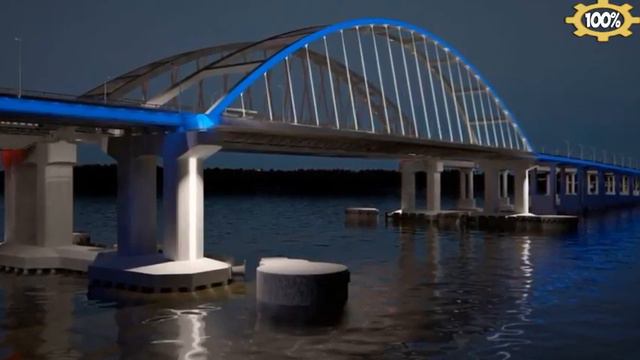 Керченский мост сегодня 16 сентября 2017 Керченский мост будет подсвечен цветами российского флага смотреть онлайн