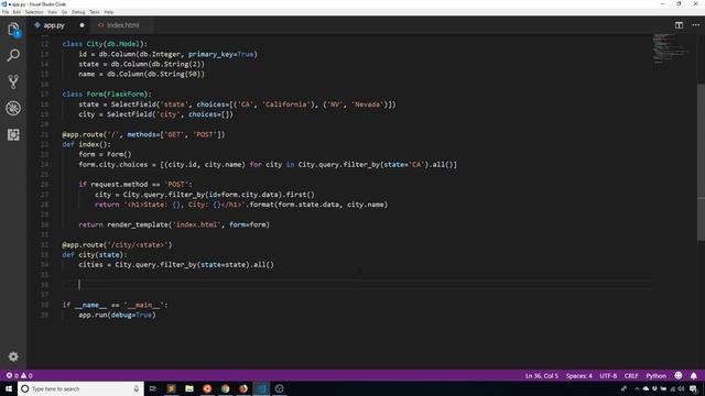 Creating a Dynamic Select Field With Flask-WTF and JavaScript смотреть онлайн