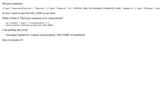GIS: Parsing complex JSON смотреть онлайн