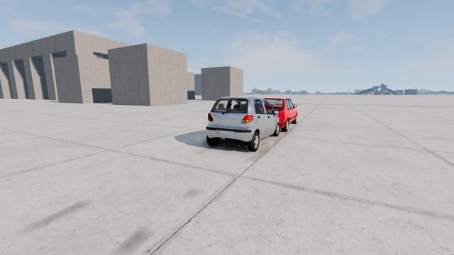 Daewoo Matiz VS BMW 5 E28 - PART 2 - Rear End Impact No Wall ? BeamNG.Drive CRASH test смотреть онлайн